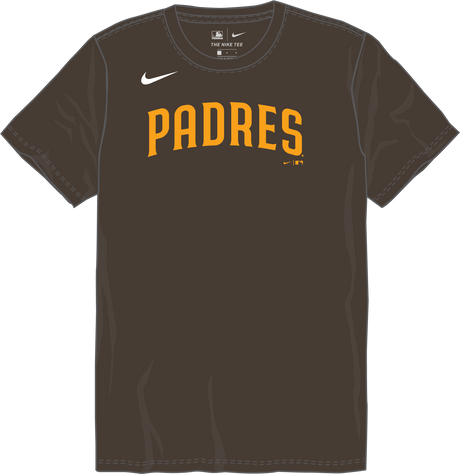 Nike San Diego Padres Youth Institutional Short Sleeve Crew Neck Tee