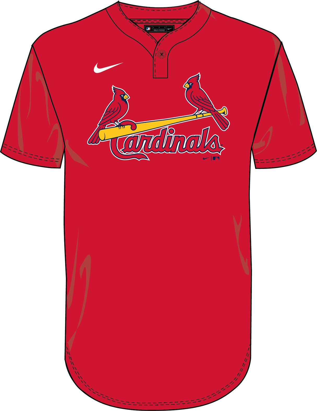 Nike St. Louis Cardinals Youth Institutional 1 Button Pullover