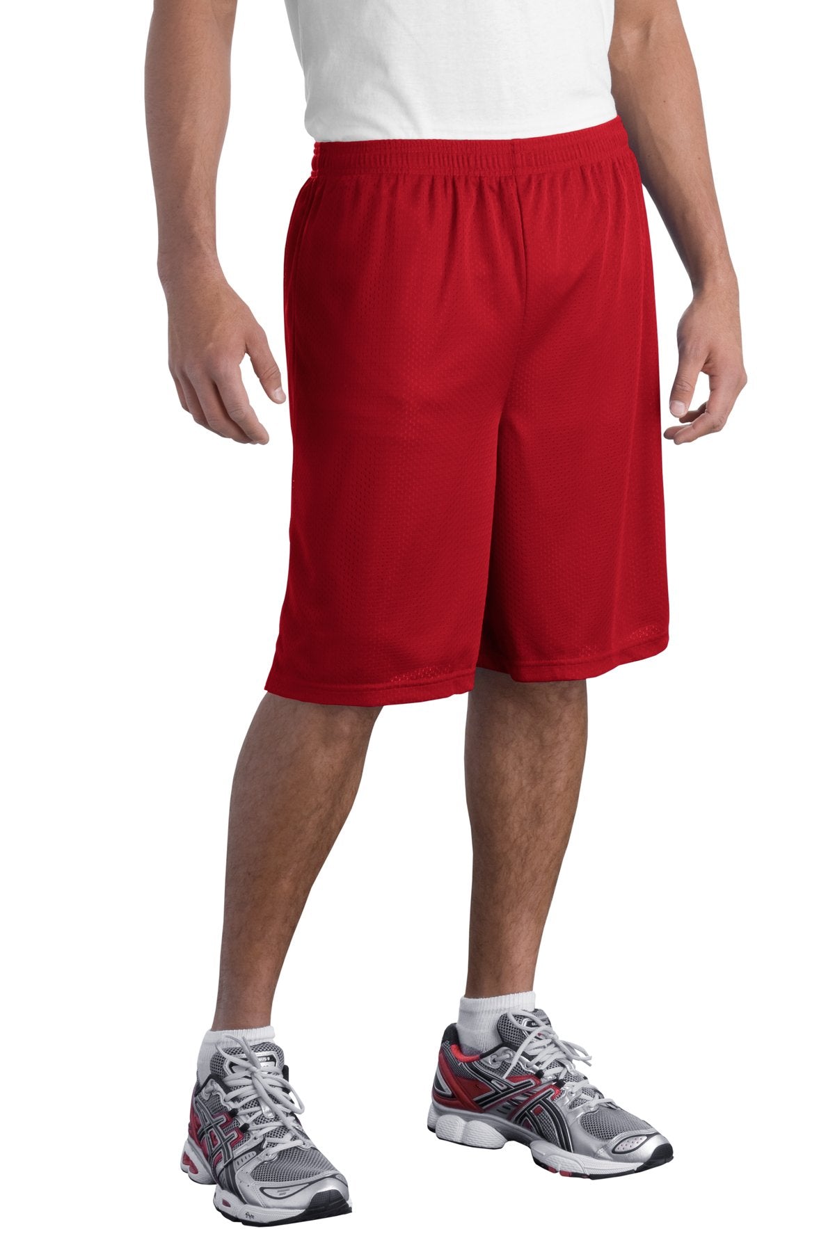 Sport-Tek Men's   Long Mesh Short