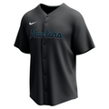 Nike Miami Marlins Adult Institutional Full Button Jersey-1