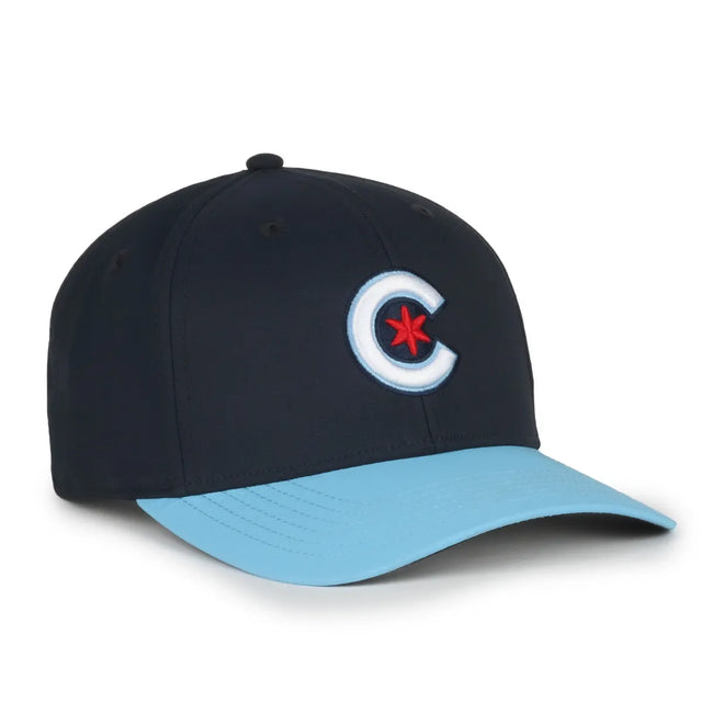 Outdoor Cap Chicago Cubs™ Official MLB® Replica Structured Solid Panel Hat (MLB-550cc)-1