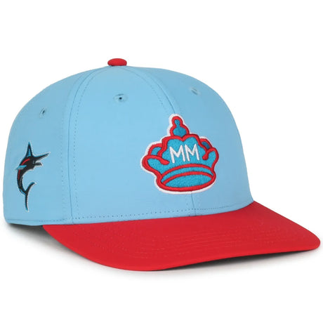 Outdoor Cap Miami Marlins™ Official MLB® Replica Structured Solid Panel Hat (MLB-550cc)-1
