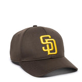 Outdoor Cap San Diego Padres™ Official MLB® Replica Structured Solid Panel Hat (MLB-350)-1