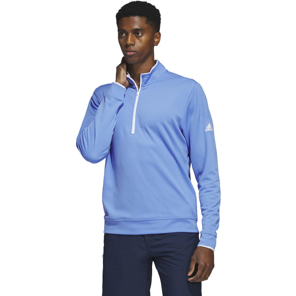 adidas Men's Primegreen UPF Quarter Zip Pullover-1