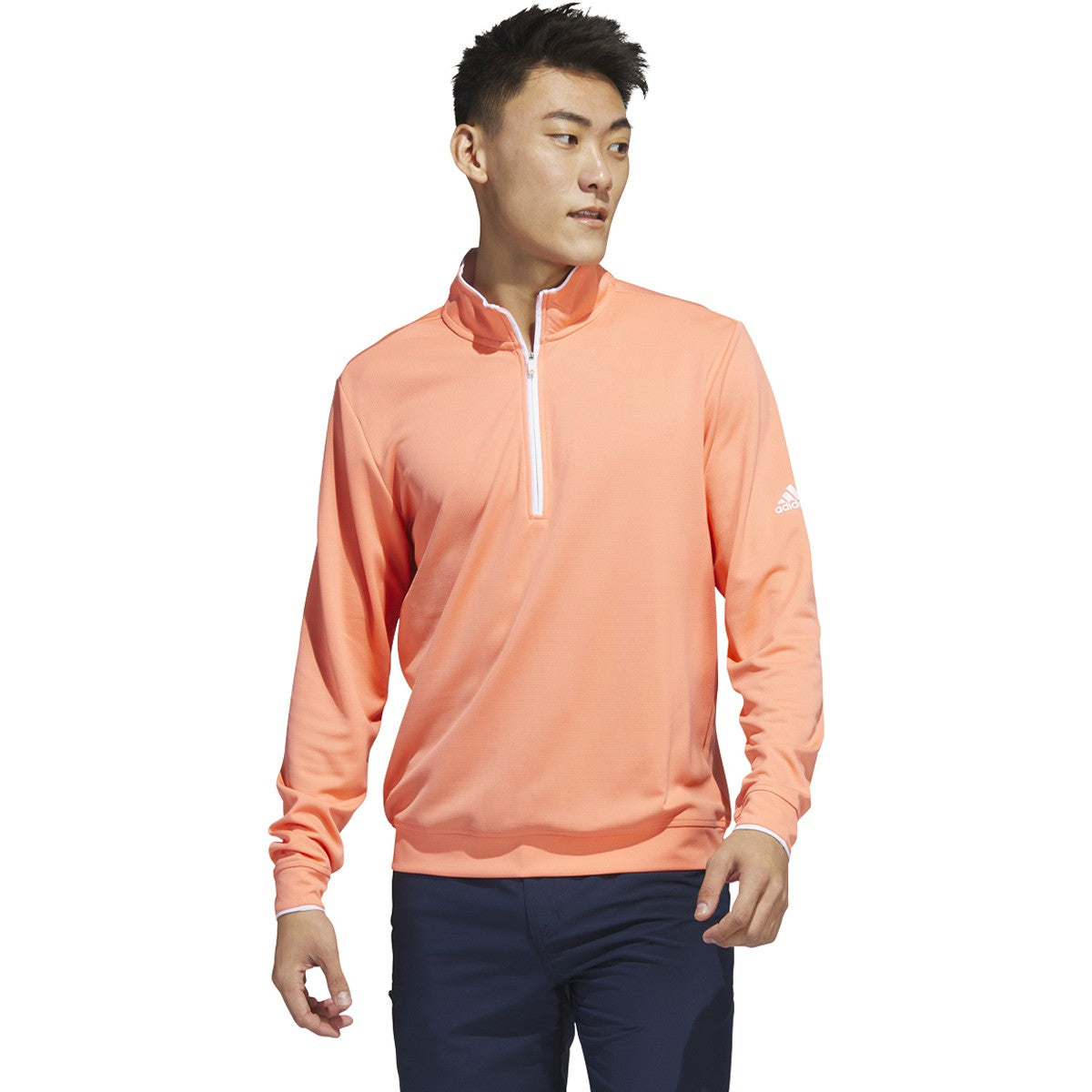 adidas Men's Primegreen UPF Quarter Zip Pullover-1