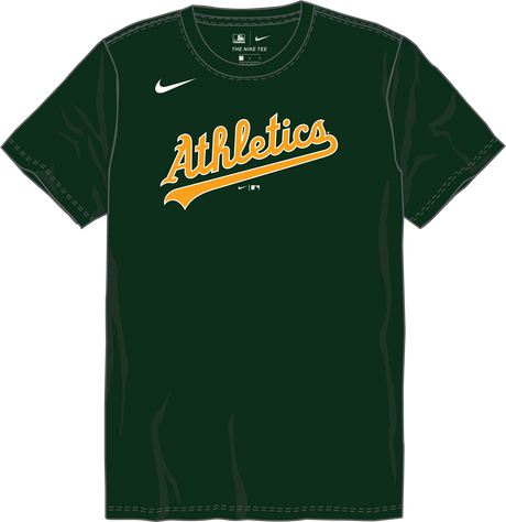 Nike Oakland Athletics Youth Institutional Short Sleeve Crew Neck Tee