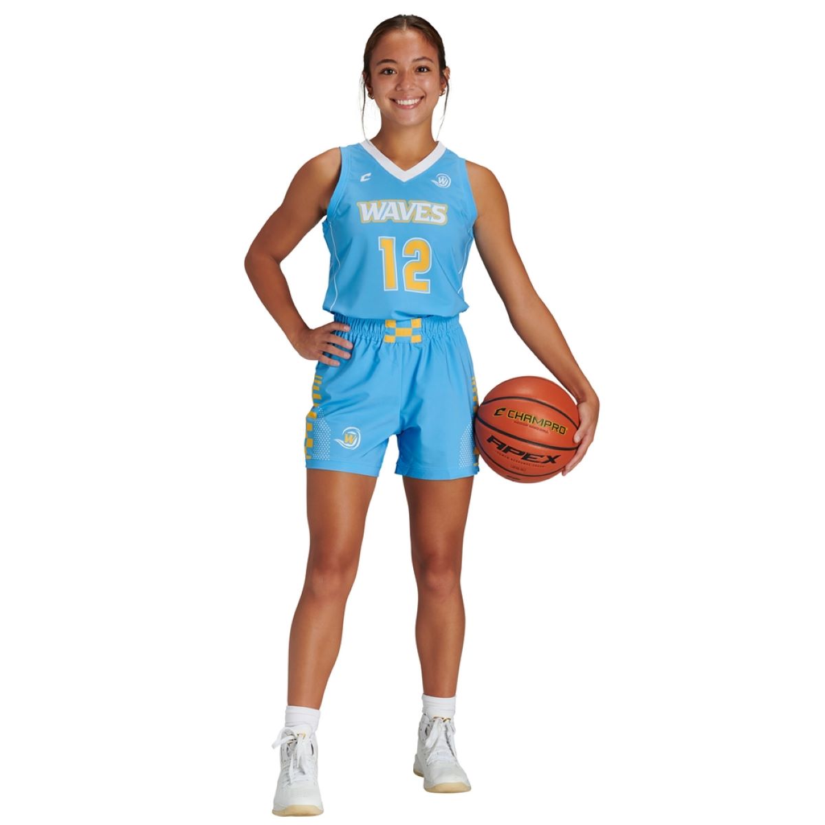 Custom Stretch Woven Basketball 5" Short Womens, Girls Team Basketball Shorts