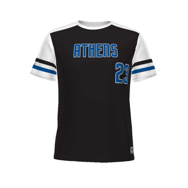 Russell Sublimated Turbo Baseball Crew Neck Jersey Team Baseball Jersey