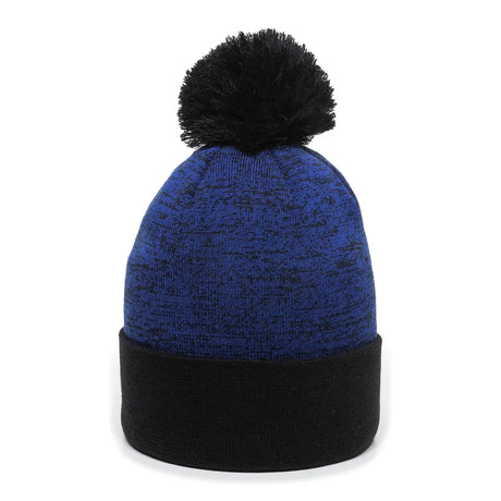 Outdoor Cap PWC-100 Heathered Acrylic Knit Beanie with Pom-1