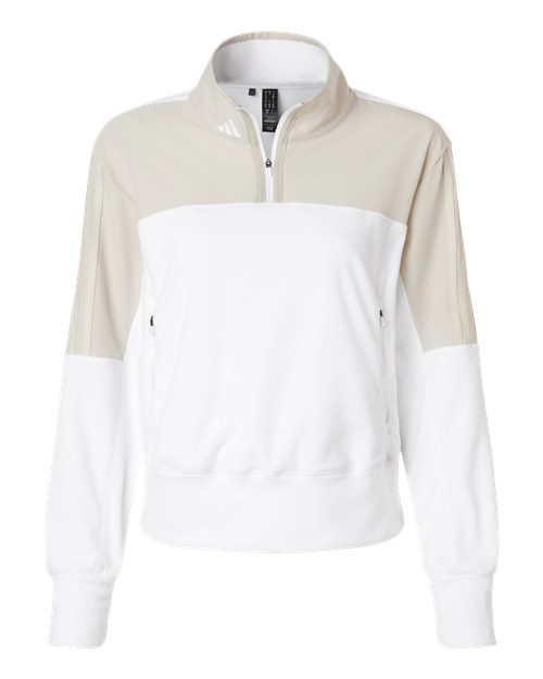 adidas Women's Fleece Quarter-Zip Pullover-1