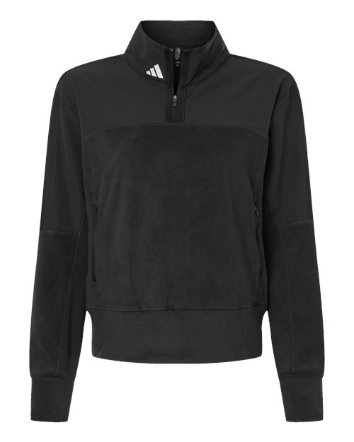 adidas Women's Fleece Quarter-Zip Pullover-1