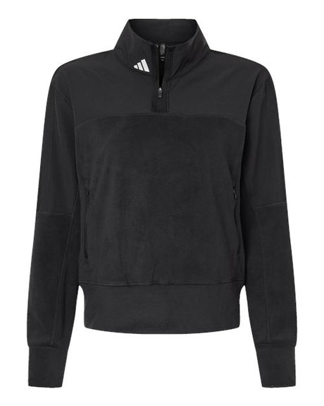 adidas Women's Fleece Quarter-Zip Pullover-1
