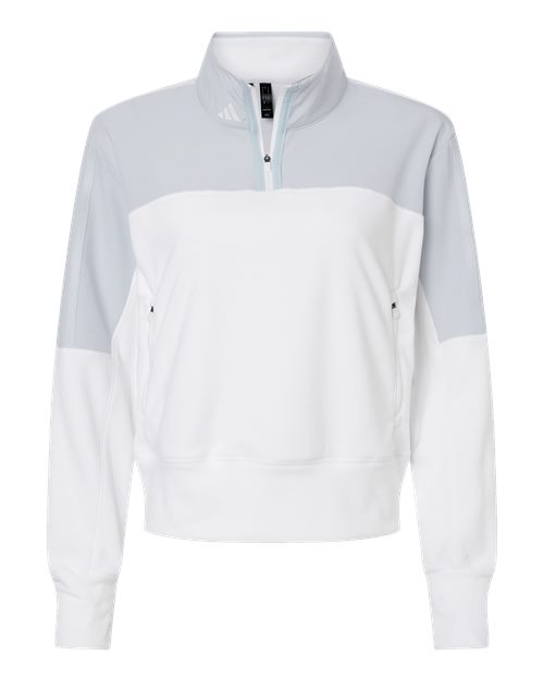 adidas Women's Fleece Quarter-Zip Pullover-1
