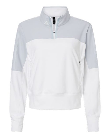 adidas Women's Fleece Quarter-Zip Pullover-1