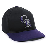 Outdoor Cap Colorado Rockies™ Official MLB® Replica Structured Solid Panel Hat (MLB-350)-1