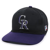 Outdoor Cap Colorado Rockies™ Official MLB® Replica Structured Solid Panel Hat (MLB-350)-4