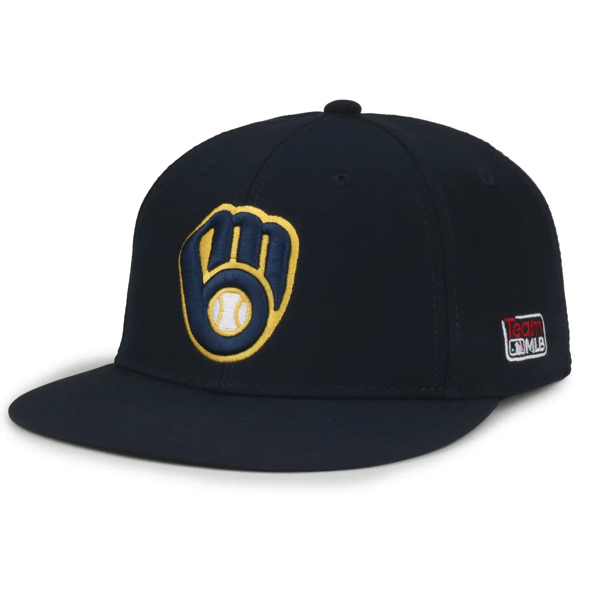 Outdoor Cap Milwaukee Brewers™ Official MLB® Replica Structured Solid Panel Hat (MLB-450)-8