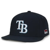 Outdoor Cap Tampa Bay Rays™ Official MLB® Replica Structured Solid Panel Hat (MLB-450)-8