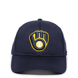 Outdoor Cap Milwaukee Brewers™ Official MLB® Replica Structured Solid Panel Hat (MLB-350)-3
