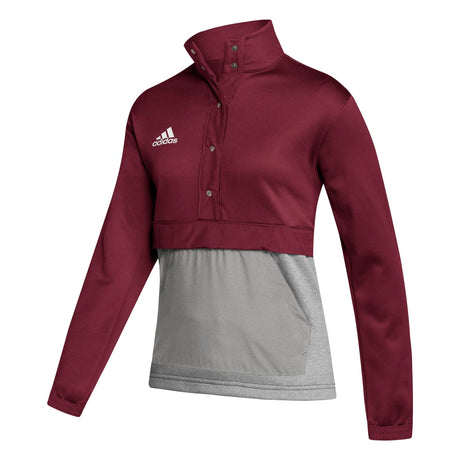 adidas Women's Team Issue 1/4 Snap Training Jacket (Tall)-1
