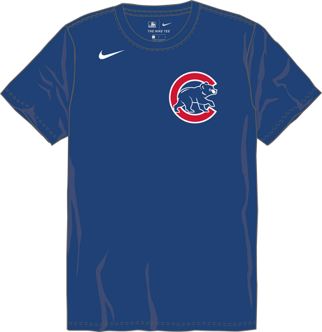 Nike Chicago Cubs Youth Institutional Short Sleeve Crew Neck Tee