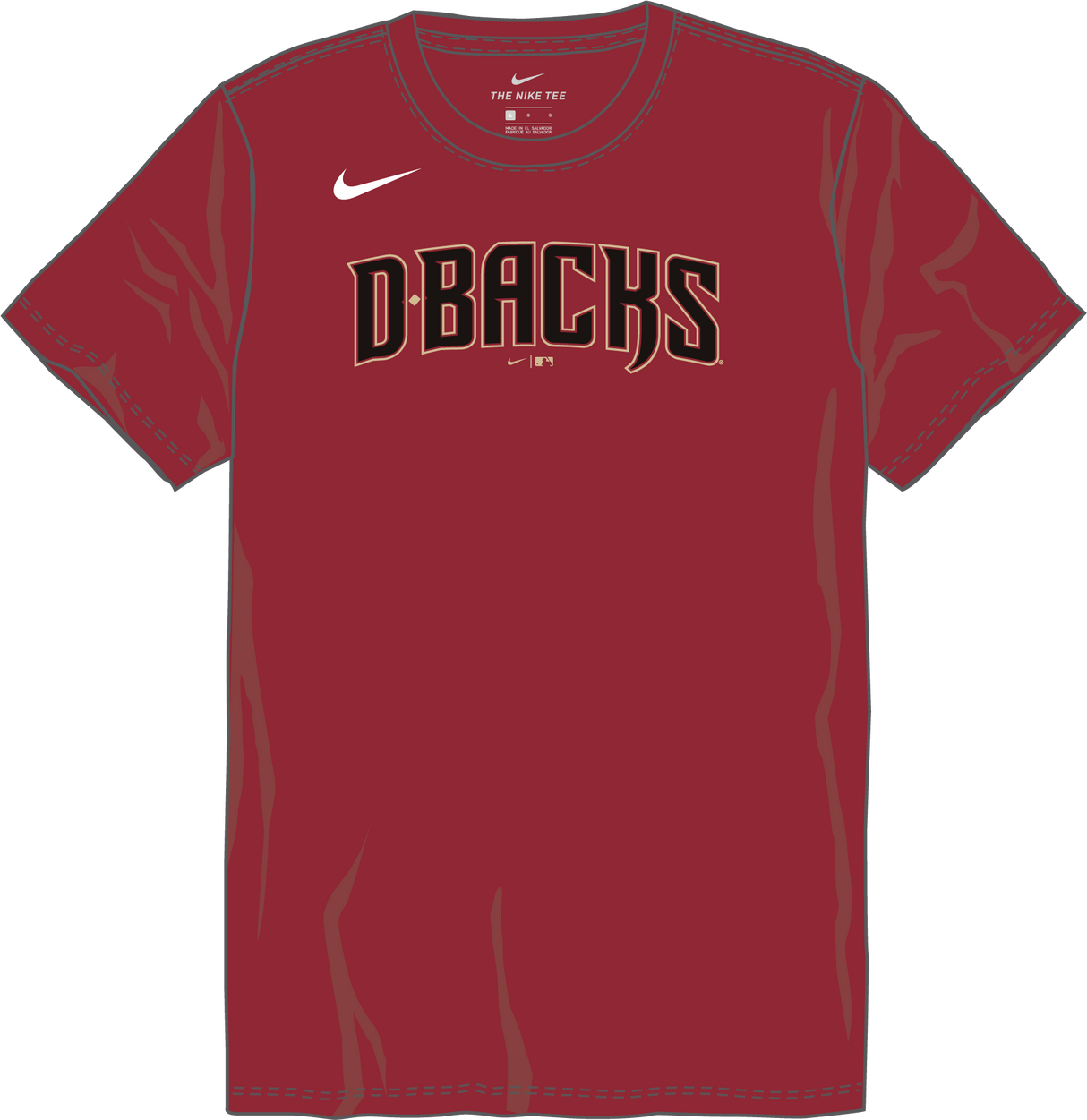 Nike Arizona Diamondbacks Youth Crew Neck Cotton Tee