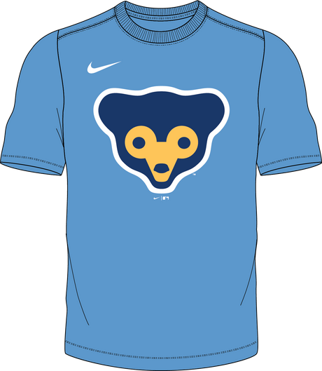 Nike Chicago Cubs Youth Institutional Short Sleeve Crew Neck Tee