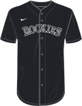 Nike Colorado Rockies Youth Institutional Full Button Jersey