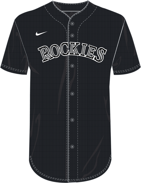 Nike Colorado Rockies Youth Institutional Full Button Jersey