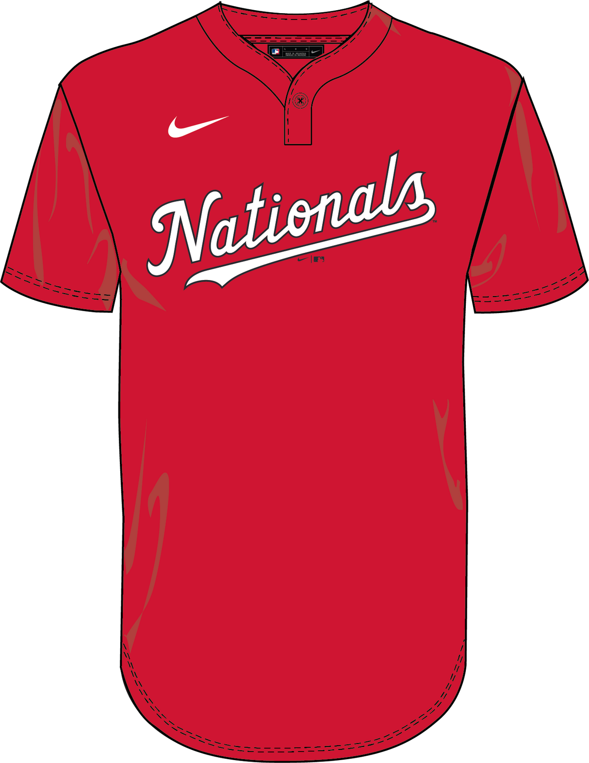 Nike Washington Nationals Youth 1-Button Jersey