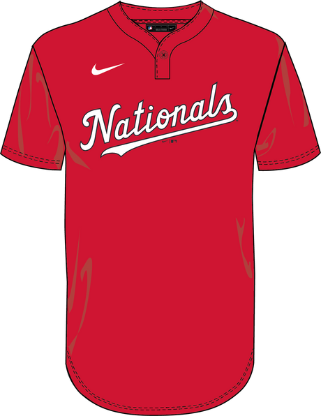 Nike Washington Nationals Youth 1-Button Jersey