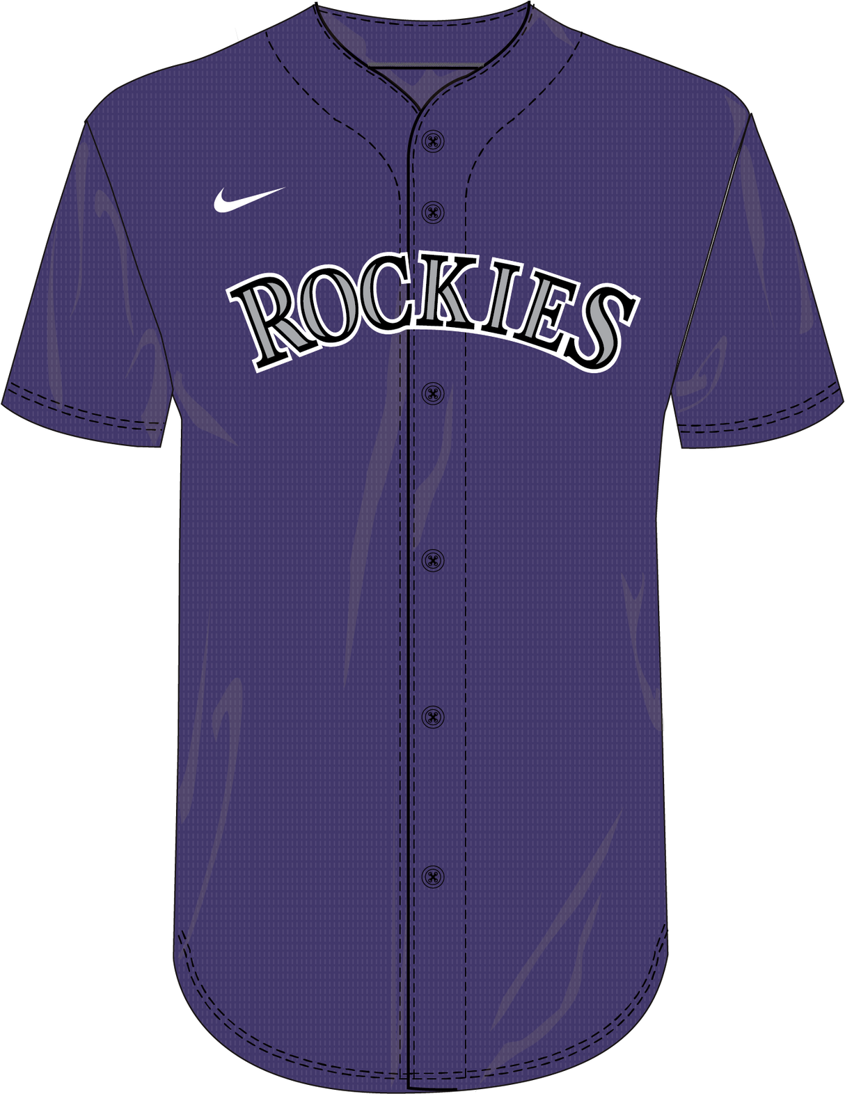 Nike Colorado Rockies Youth Institutional Full Button Jersey