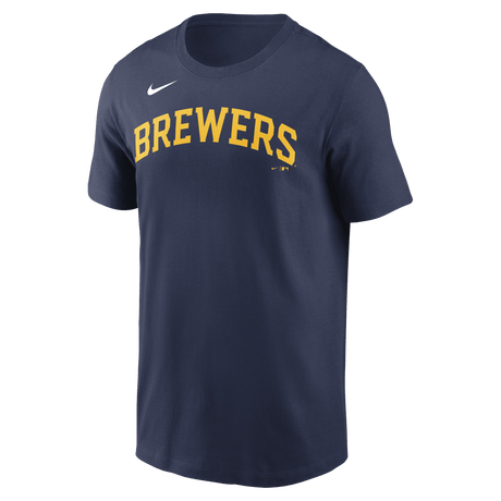 Nike Milwaukee Brewers Adult Institiutional Short Sleeve Cotton Tee-2