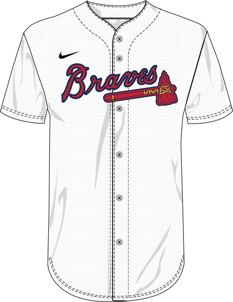 Nike Atlanta Braves Youth Institutional Full Button Jersey