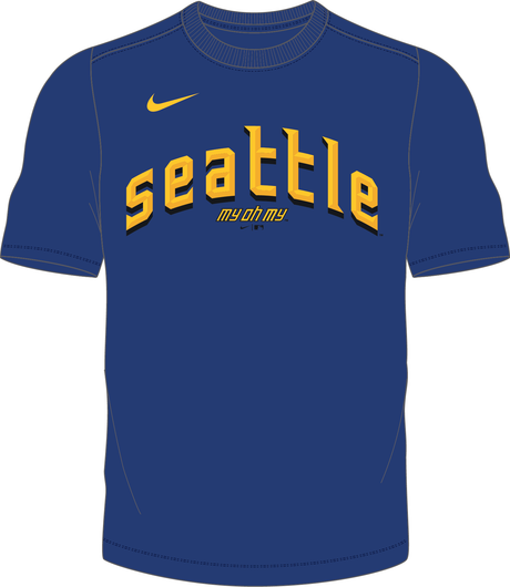 Nike Seattle Mariners Youth Institutional Short Sleeve Crew Neck Tee