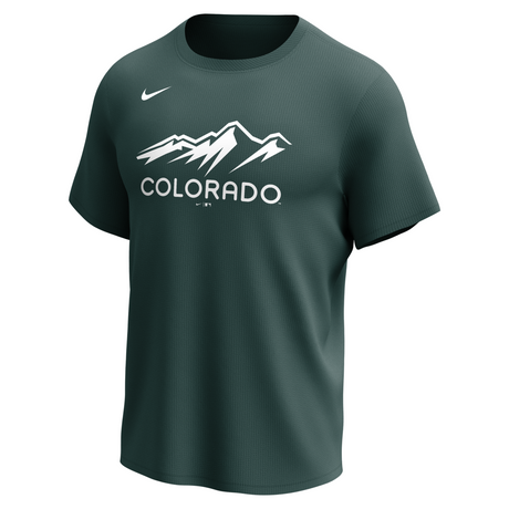 Nike Colorado Rockies Men's Crew Neck Synthetic City Connect Tee-1