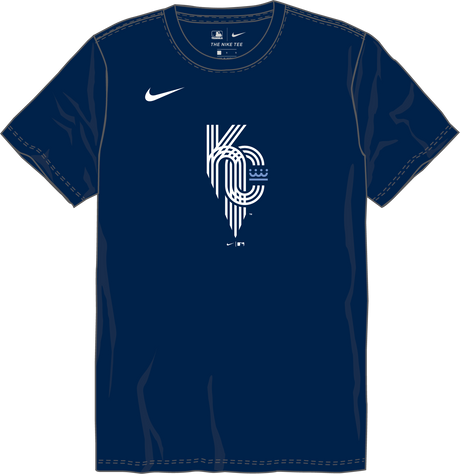 Nike Kansas City Royals Youth Institutional Short Sleeve Crew Neck Tee