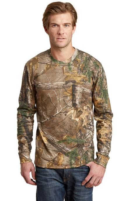 Russell Outdoors Men's ™  Realtree   Long Sleeve Explorer 100% Cotton T-Shirt with Pocket