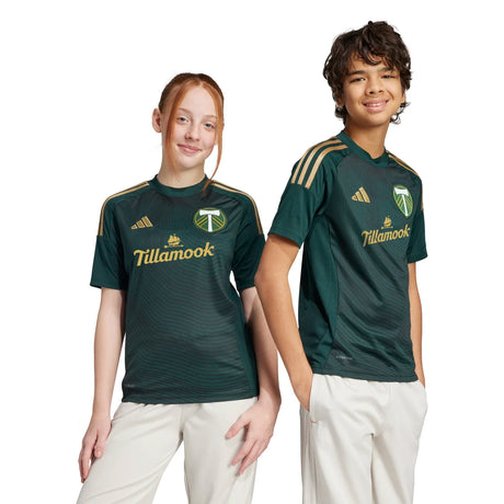adidas Youth Portland Timbers 25/26 Home Jersey-8