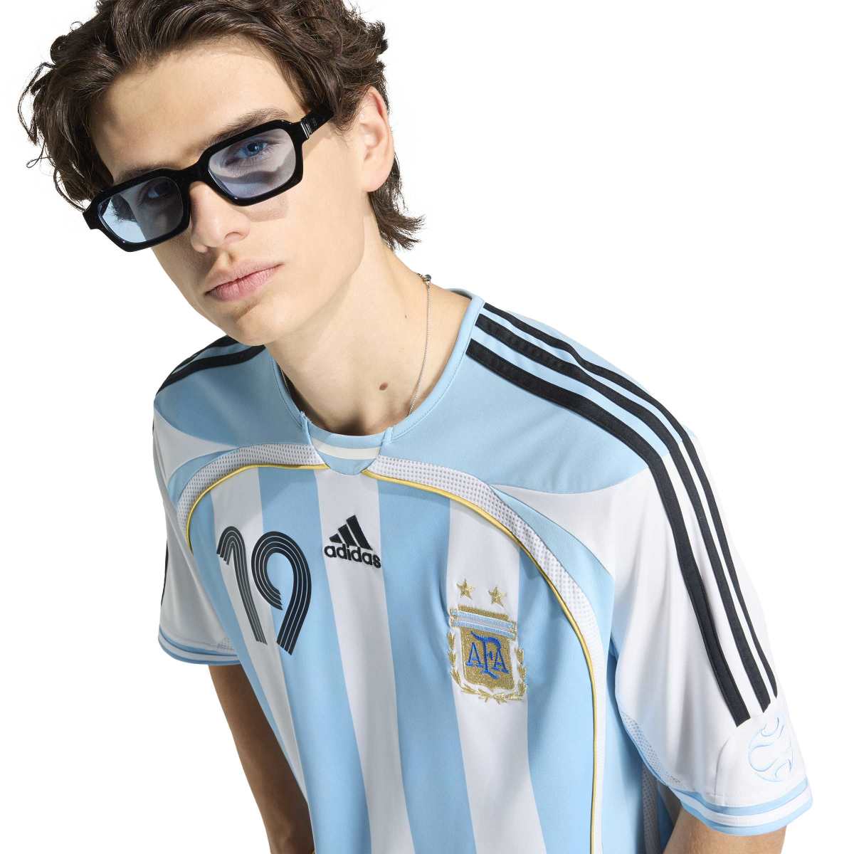 adidas Men's Argentina Home 2006 Messi Jersey-6