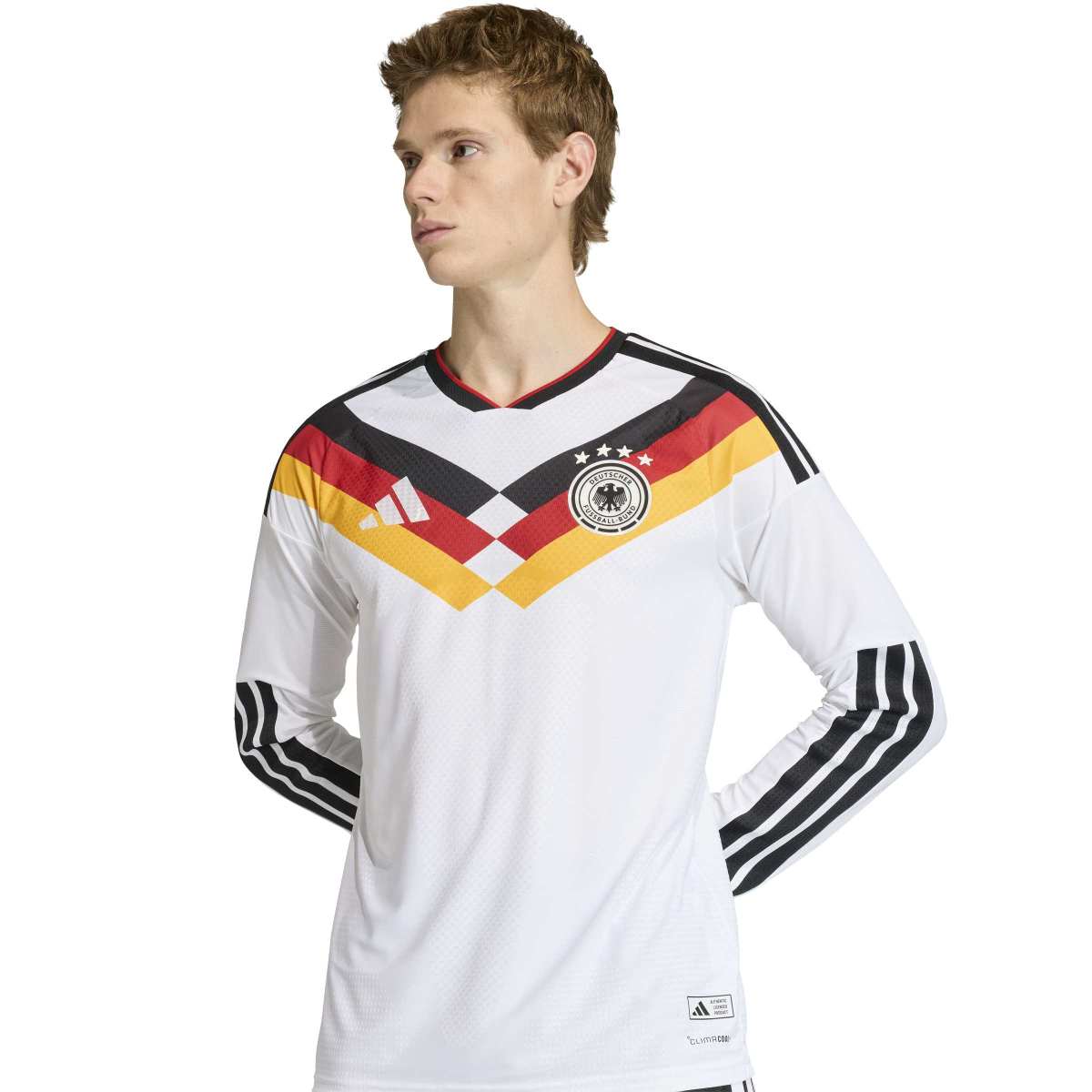 adidas Men's Germany 26 Home Authentic Long Sleeve Jersey-6