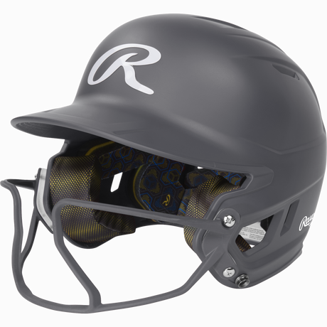 Rawlings Mach Hi-viz 1-tone Matte Fastpitch Softball Batting Helmet with Attached Face Guard-1