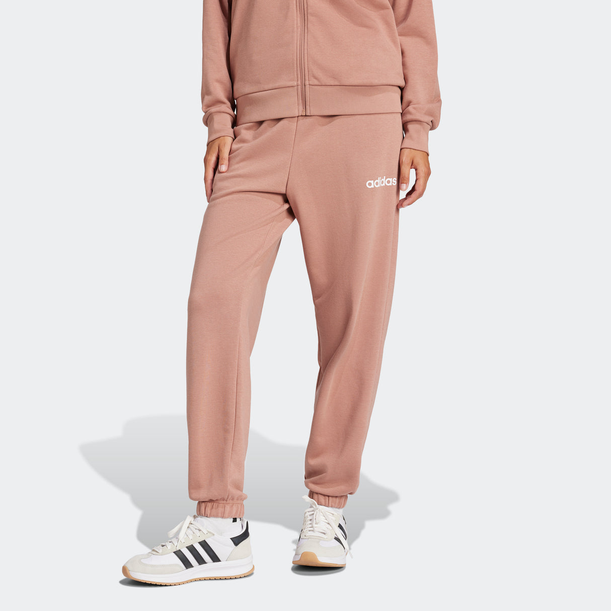 adidas Women's Essentials Linear French Terry Cuffed Pant