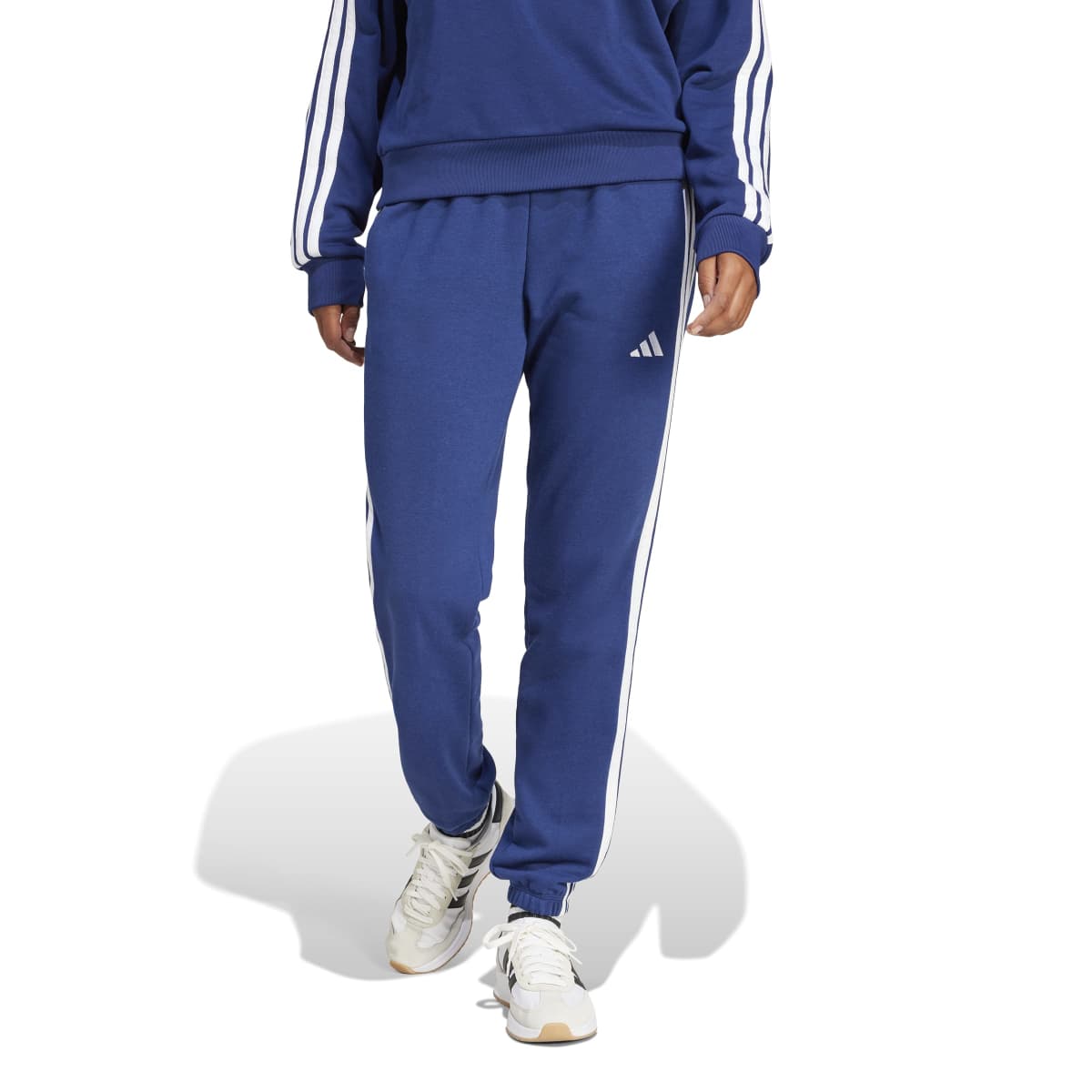 adidas Women's Essentials 3-Stripes French Terry Cuffed Pants-3