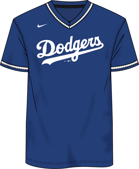 Nike Los Angeles Dodgers Men's Institutional V-Neck Short Sleeve T-Shirt