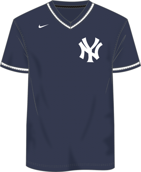 Nike New York Yankees Men's Institutional V-Neck Short Sleeve Synthetic Jersey