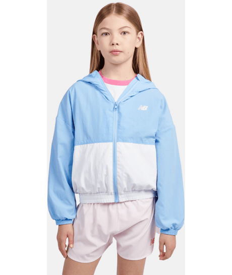 New Balance Youth Girl's Athletics Mesh Lined Wind Cheater