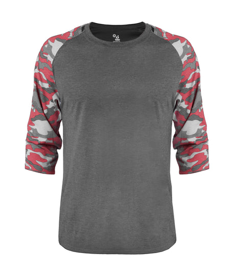 Badger Sport  Men's Vintage Camo Tri-blend Basebal