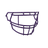 Schutt F7 EGOP II-DW-NB-VC Football Facemask