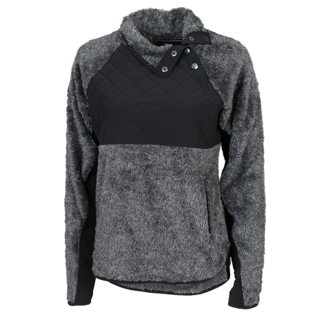 Boxercraft Women's Quilted Fuzzy Fleece Pullover